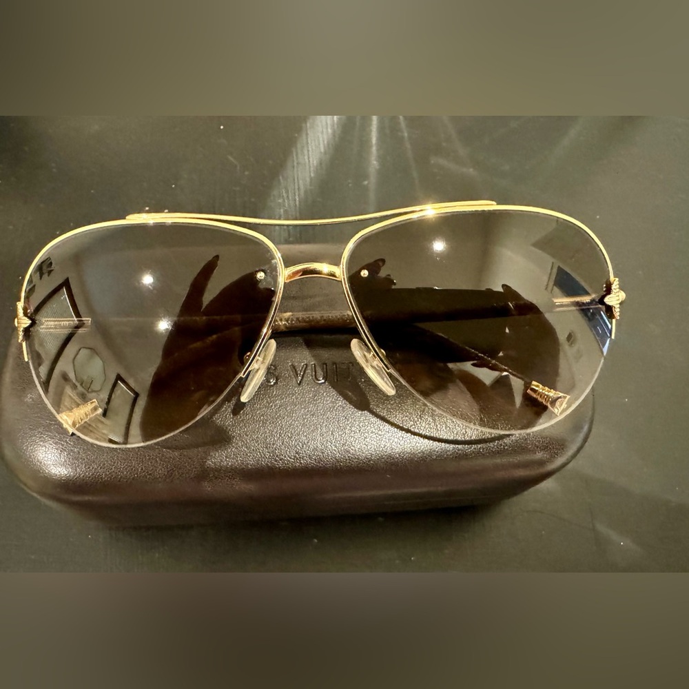 Louis Vuitton Gold Frame Sunglasses